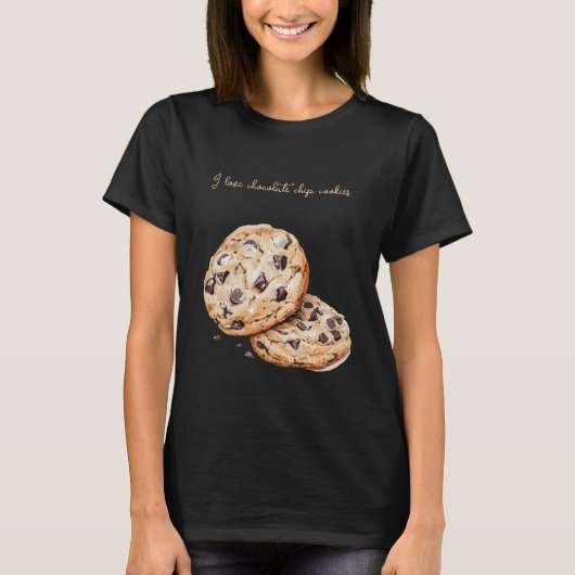 チョコチップクッキーが大好き Tシャツ (正面)