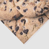 チョコチップクッキーのクローズアップ 薄葉紙 (詳細)