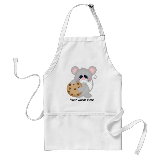 チョコチップクッキーのマウスの売り手のエプロン スタンダードエプロン (正面)