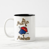 チョコチップクッキーのマフィン-マグ ツートーンマグカップ (左)