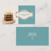 チョコチップクッキーの名刺{ティール（緑がかった色）} 名刺 (正面/裏面)