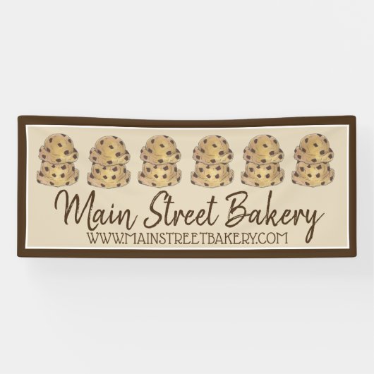 チョコチップクッキードゥの焼き菓子専門店の焼き売り 横断幕 (横)
