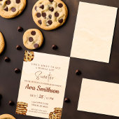 チョコチップクッキーベビーシャワーの招待状 招待状