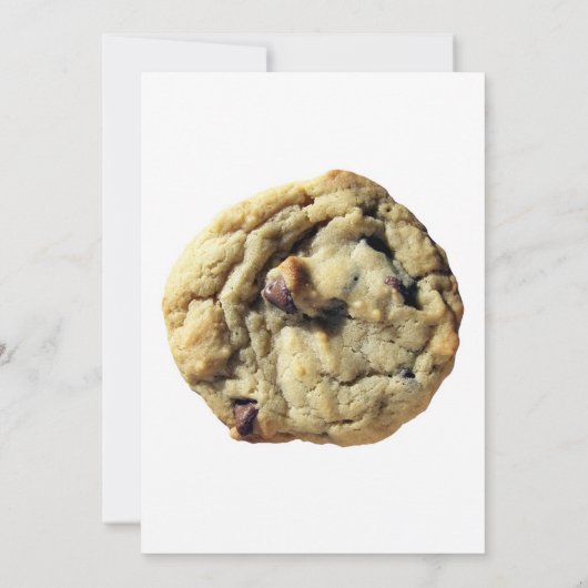 チョコチップクッキー交換パーティーの招待状 招待状 (裏面)