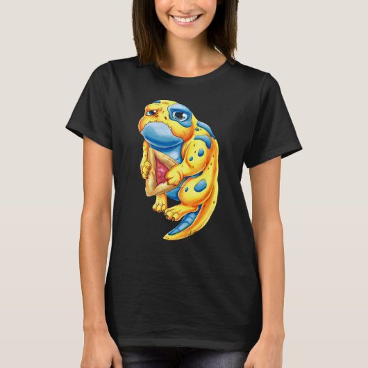 チョコチップクッキー「パグ」ケーキ Tシャツ (正面)