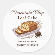 チョコチップ・ローフケーキ ギフト ラベル