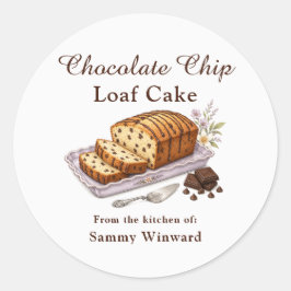 チョコチップ・ローフケーキ ギフト ラベル