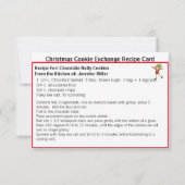 チョコナットクッキー交換レシピ共有クリスマス (裏面)
