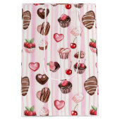 チョコハートバレンタイン抱き枕 ミディアムペーパーバッグ (裏面)