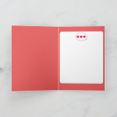 チョコバニーハッピーバースデーカード カード (内部)