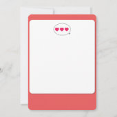 チョコバニーハッピーバースデーカード 招待状 (裏面)