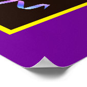 チョコパーソナライズされたキャンディバー誕生日バナー ポスター (角)