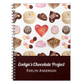 チョコパーソナライズされたキャンディ ノートブック (正面)