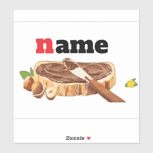 チョコパーソナライズされたコレートスプレッドラベルおもしろいノベルティ シール (シート)