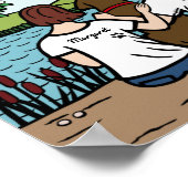 チョコパーソナライズされたラブラドールファミリーブラウンS Pos ポスター (角)