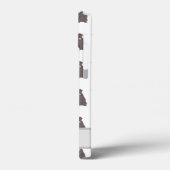 チョコパーソナライズされたラボラブラドール犬 Case-Mate iPhoneケース (裏面 / 左)