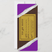 チョコパーソナライズされたレットキャンディバーパーティの招待状 招待状 (裏面)