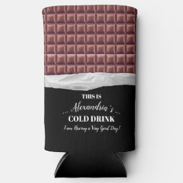 チョコパーソナライズされたレットキャンディバーパーティー スリム缶クーラー