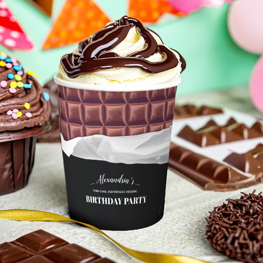 チョコパーソナライズされたレットキャンディバーパーティー 紙コップ