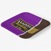 チョコパーソナライズされたレットキャンディバー誕生日 ペーパープレート (傾斜あり)