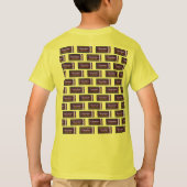 チョコパーソナライズされたレットキャンディバー誕生日 Tシャツ (裏面)