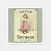 チョコビクトリアンキスガールシュガー スタンダードカクテルナプキン (正面)