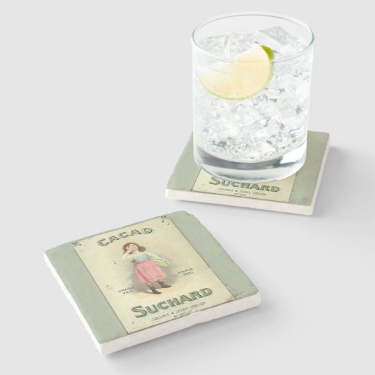 チョコビクトリアンキスガールシュガー ストーンコースター (横)