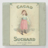 チョコビクトリアンキスガールシュガー ストーンコースター (正面)