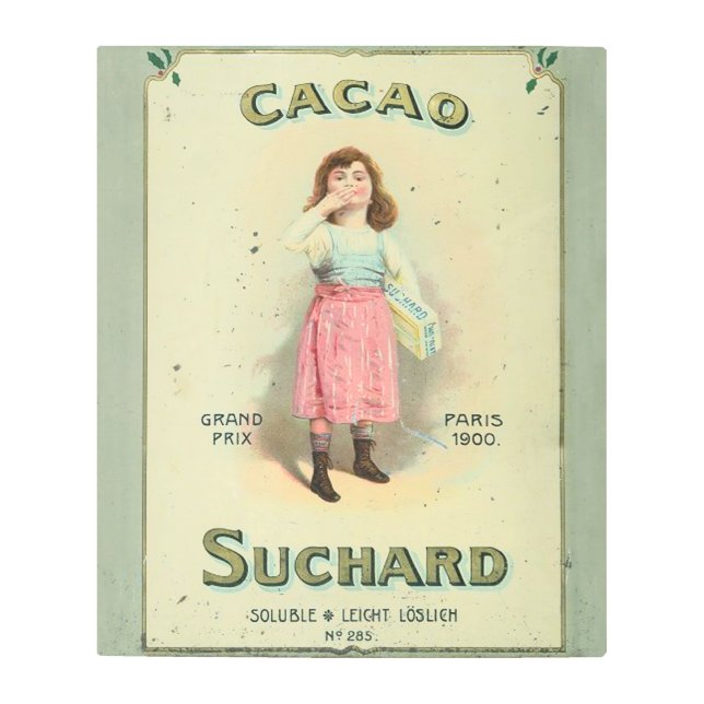 チョコビクトリアンキスガールシュガー メタルプリント (正面)