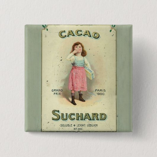 チョコビクトリアンキスガールシュガー 缶バッジ (正面)