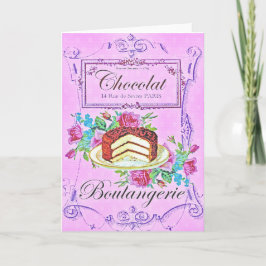 チョコビクトリアンケーキ菓子屋 カード