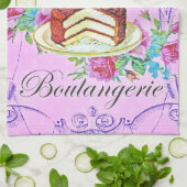 チョコビクトリアンケーキ菓子屋 キッチンタオル (折り畳み)