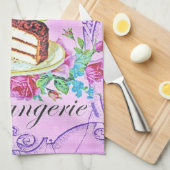 チョコビクトリアンケーキ菓子屋 キッチンタオル (四つ折り)