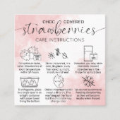 チョコフェミニンレゴの気に指示 スクエア名刺 (正面)