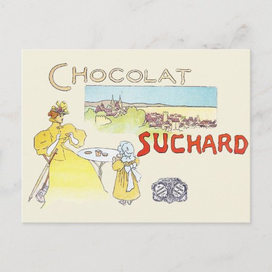 チョコフランスのレビクトリアンットキャンディシュガー ポストカード (正面)
