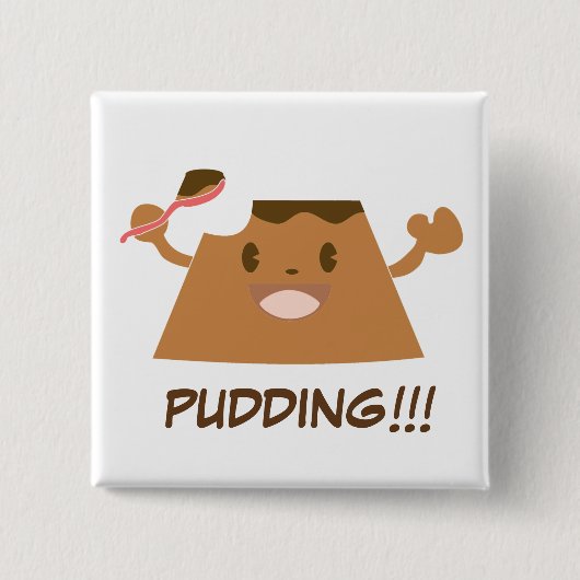 チョコプリン！!!! 缶バッジ (正面)