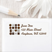 チョコホリックチョコレートボンボンバレンタインズデイキャンディ ラベル (インサイチュ)