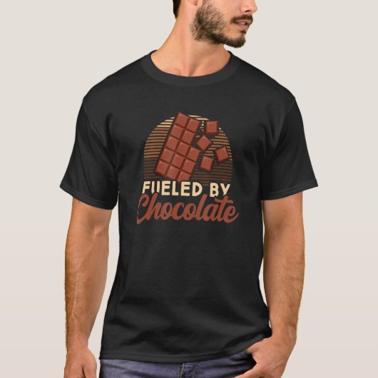 チョコホリックデザートスウィート歯 Tシャツ (正面)