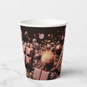 チョコホリックホットチョコレートココア 紙コップ (正面)
