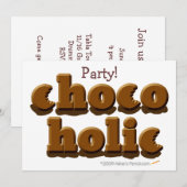 チョコホリック·チョコレート好き 招待状 (正面/裏面)