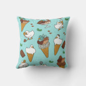 チョコミントアヒル クッション (裏面)