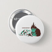 チョコミント_ねこ 缶バッジ (正面&裏面)