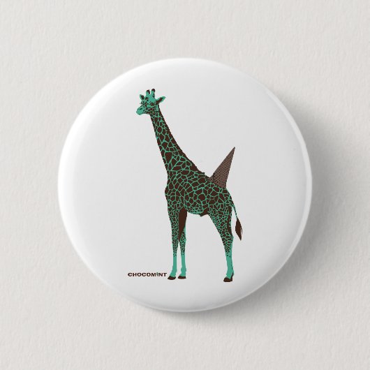 チョコミント　キリン 缶バッジ (正面)