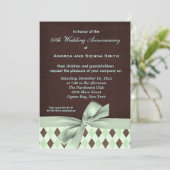 チョコミント 結婚記念日 招待状 (スタンド正面)