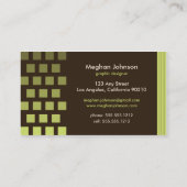 チョコモダンレカスタムート/ライム名刺 名刺 (裏面)