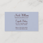 チョコモダンートカップケーキ散布つや消し 名刺 (裏面)