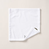 チョコモノグラムのラブラドールドッグデザイン バスタオルセット (ウォッシュタオル)