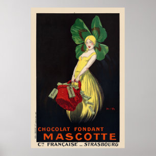 チョコラフォンダントマスコットヴィンテージポスター1920 ポスター