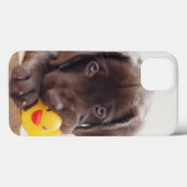 チョコラブラドールの子犬 Case-Mate iPhoneケース (裏面 (横))