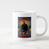 チョコラ·スチャード·ヴィンテージ·ポスターヨーロッパ ジャンボコーヒーマグカップ (右)